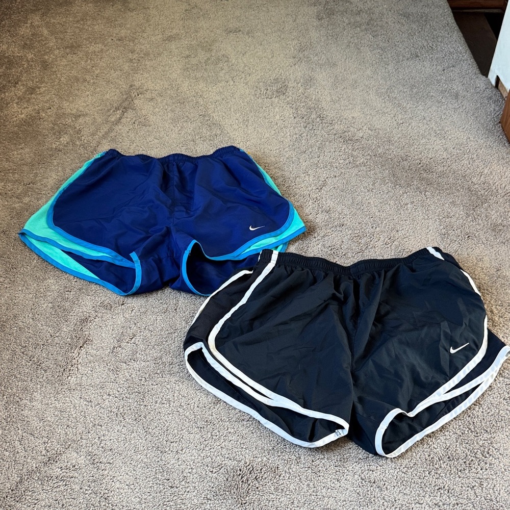 Nike Tempo Running Shorts Bundle Athletic Training SIZE M Black Blue